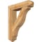 Ekena Millwork Funston Arts and Crafts Rough Sawn Bracket w/ Offset Brace, Western Red Cedar, 8"W x 34"D x 42"H BKT0806X34X42FST03RWR - alternate 1